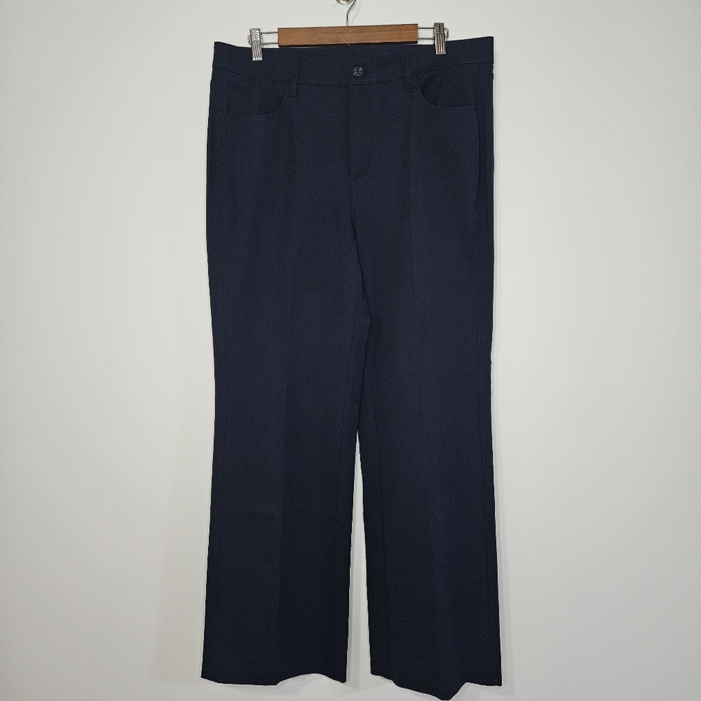 Chico's Wide Leg Navy Pants 14R